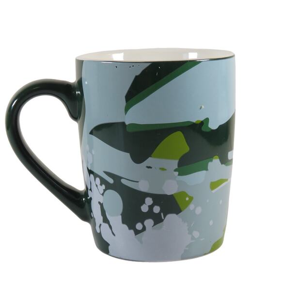 Starbucks Coffee Mug 10oz Abstract Art Ceramic Mug 2021 Green Blue - Picture 3 of 12